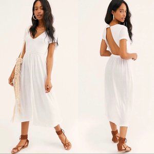 Free People Castaway Midi Dress - White